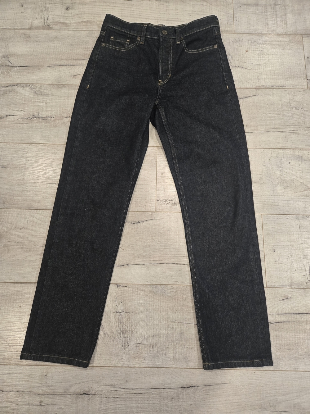 Banana Republic BR Women’s Dark Wash Straight Leg Jeans Size 26 Button Fly